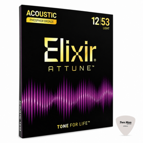 Elixir 엘릭서 어튠 Attune 포스포브론즈 21052(012-053) 어쿠스틱 스트링 신제품 피크포함
