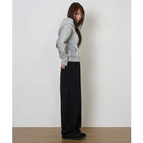 토피 TOFFEE WOMEN W 피치 벨트 루프 스웻 팬츠 BLACK