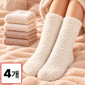 제너릭 털빠짐없는 수면양말 무압박 여성 임산부 4P