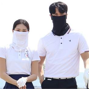 국내생산 국산 쿨핏 자외선차단 햇빛가리개 마스크 블랙 1개