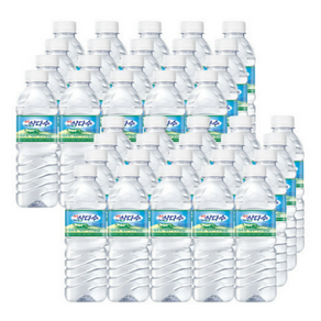 국내 대용량 안전한 무 라벨 코스트코 먹는 샘물 생수 물 제주 삼다수 500ml 40개
