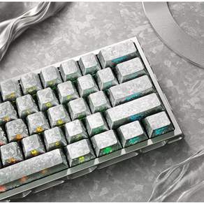 GREENSHADE 119키 카본 파이버 2.0 키캡(측면 각인)(PBT+PC 소재) 백라이트 디자인 Ev63 Ace68 Made68 AT와 호환 가능 wooting