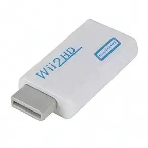 풀 HD 1080P Wii-HDMI 변환 어댑터 – PC HDTV 및 모니터 디스플레이용 3.5mm 오디오 지원 Wii2HDMI