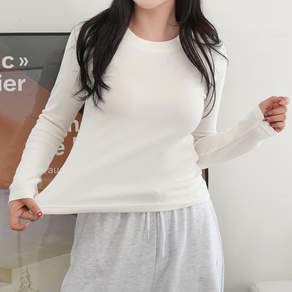 [키140/키150/키160] 키키코 데일리슬림무지긴팔티 기본 무지 슬림 긴팔티