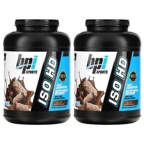 BPI 스포츠 ISO HD 퓨어 아이솔레이트 프로틴 (초코 브라우니 맛) 2 208g