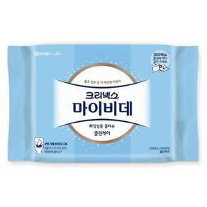 크리넥스 화장실용물티슈 마이비데 46매 휴대캡 유한킴벌리