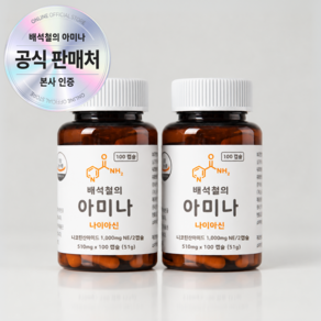 배석철의 아미나 고용량 비타민B3 미국산 나이아신아마이드 500mg