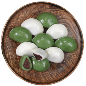 [나눔] 개별포장 2색 바람떡 1kg+kg 굳지않는떡 반달송편떡식사대용 간식떡