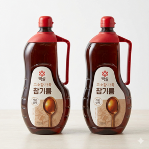 백설 고소함 가득 참기름1.5L 2개