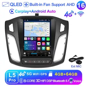LEHX Pro 자동차 라디오 안드로이드 멀티미디어 14 포드 포커스 3 Mk3 2011-2019 자동 2din Carplay 스테레