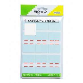 29X23mm 새한 보호 NO.414(적) 180개 12장 견출지 (1개입)