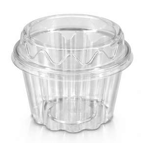 버디팩 빙수용기 대 580ml 투명 과일 샐러드 화채 용기 케이스 꽃빙수