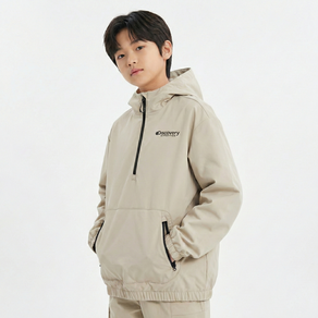 [백화점정품] 디스커버리 키즈 아노락 주니어 초등생 고학년 긴팔티 우븐 반집업 후드티