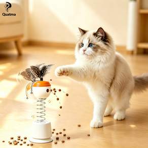Quatma 고양이 흡착식 간식 노즈워크 장난감