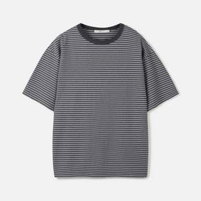 24/7 시리즈 USA COTTON 32S/2 MULTI STRIPE TEE CHARCOAL (247)