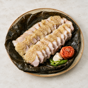 고기야 연잎 삼겹 마늘 보쌈 (보쌈+마늘소스 세트)
