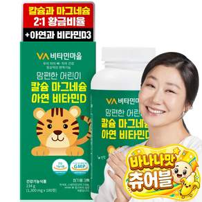 비타민마을 맘편한 어린이 칼슘 마그네슘 아연 비타민D 234g