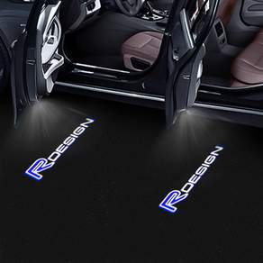 볼보 호환 V40 2013 - V60 S80 S60 XC60 Rdesign LED 자동차 도어 환영 램프 로고 프로젝터 라이트 액세서