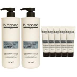1+1 바이오메드 프로페셔널 인크레더블 컨트롤 밸런스 코팅 샴푸 1000mlx2+500ml 미용실 추천 삼푸