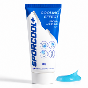 바르는파스 통증완화용 스포츠마사지겔 쿨링겔 근육통 냉찜질 스포쿨 SPORCOOL+ 70g