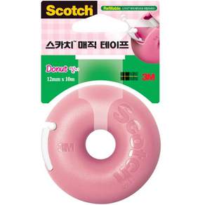 스카치 매직 테이프 펜시 디스펜서 도넛 12mm x 10m