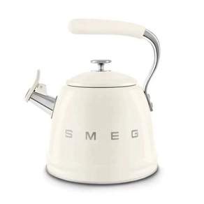 smeg 스메그 클래식 스테인리스 휘파람 주전자 대용량 캠핑용 가스레인지와 휴대용 주방에 좋아요