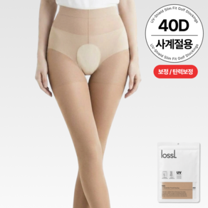 로슬 UV 차단 슬림핏 Y존 오픈 골프스타킹 40D