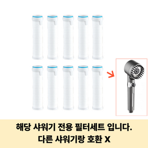 생활행복 샤워기 필터 리필 교체용