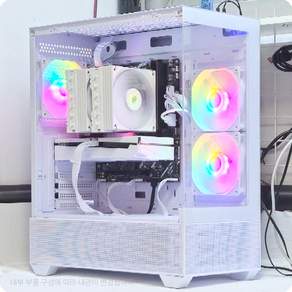 게이밍 조립PC 인텔 i5-14400F RTX5060 DDR4 32G 화이트