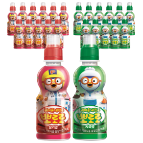 팔도 뽀로로 어린이음료 딸기맛12개+사과맛12개