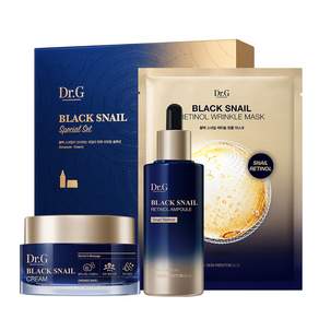 닥터지 블랙 스네일 스페셜 세트 (크림 50ml+앰플 50ml+링클 마스크팩 1매)