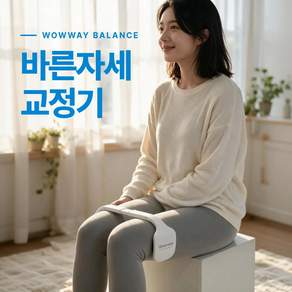 Wowway 다리꼬기 방지 다리 교정 밴드 6단계 조절 바른 자세교정기 [2세대]