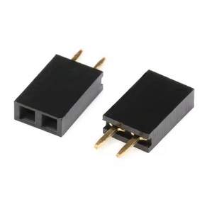 핀헤더 소켓 Single Female 일자형 2.54mm 핀수선택, 1X2 핀헤더 소켓 S/T, 1X2