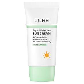 김정문알로에 큐어 아쿠아 마일드 그린 선크림 SPF50+ PA++++