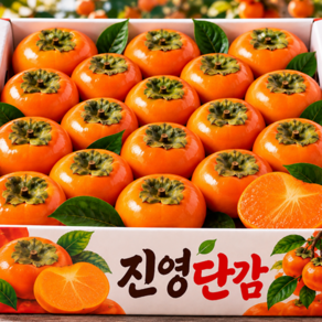 [새벽경매] 300박스한정 고당도 정품 진영단감