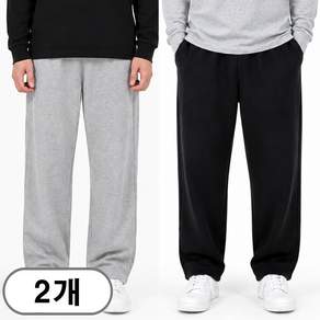 차쿠 1+1(2세트) 남여공용 트레이닝복팬츠 조거팬츠 일자 와이드 추리닝 슬랙스팬츠 작업바지 편의점바지 빅사이즈