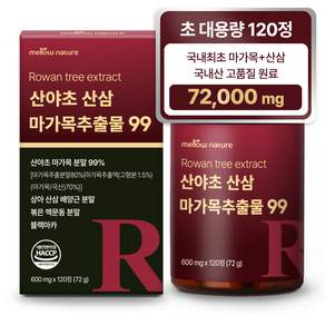 멜로우네이쳐 산야초 산삼 마가목추출물 99 120정 대용량