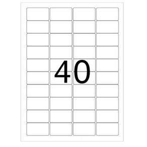A4 라벨지 40칸 스티커 견출지 이름라벨지 바코드용 호환용 레이저 잉크젯 프린터 복사기 흑백 프린터