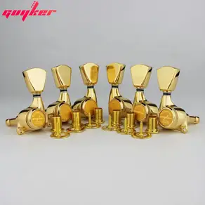 GUYKER 기어 비율 1:21 잠금 스트링 튜너 LP SG 일렉트릭 머신 헤드 사다리꼴 단추 3R3L 1 세트