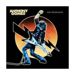 (수입 LP) Anthony Gomes High Voltage Blues [New Vinyl LP] Black Colored Vinyl Orange