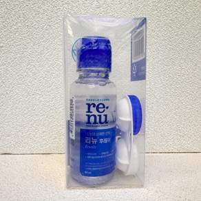 리뉴 후레쉬 60ml 휴대용 여행용 렌즈 케이스 포함
