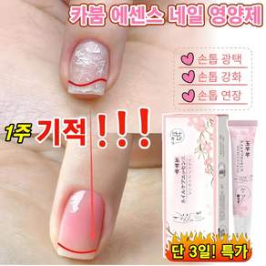 [1주개선 손톱] 손톱 영양제 손톱 강화제 손톱갈라짐 얇은손톱 손톱 상함 솔루션 카붐 에센스 네일 영양코팅 손톱재생 도움, 1개, 10ml