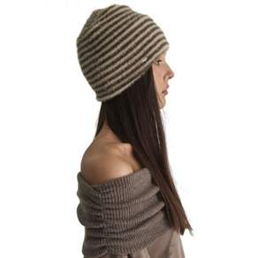 DEARSTALKER ORIA FLUFFY STRIPE BEANIE - 2 COLOR