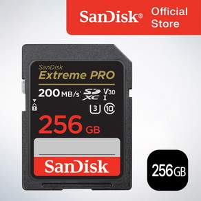 샌디스크 카메라 전문가용 메모리 익스트림 프로 SD 카드 256GB