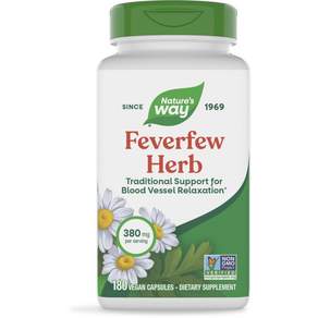 네이쳐스웨이 피버퓨 리프 허브 380mg 베지테리안 캡슐, 1개, 180정
