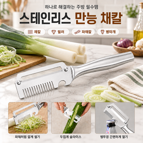 독일기술 다기능 파채칼 스테인리스 필러 슬라이서
