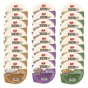 동원 100밥 3종기획세트 3호 찰진밥 8개+현미밥 8개+흑미밥 8개