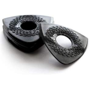보그 스트리트 ULTEMTAK 도끼날 라이트 인체공학적 3면 기타 피킹 핀. 0.5mm 표준 팁 1개와 1.5mm 재즈 스타일 2개. 6팩