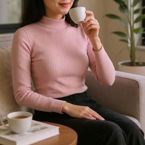 아밍샤 골지 니트 반목 폴라티 면스판 홈웨어 남자 조거 츄리닝 트레이닝 바지 jun55697hq