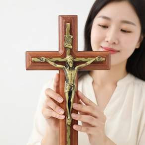 썬코 거실 교회 원목 예수상 선물 성물 예수님 십자가